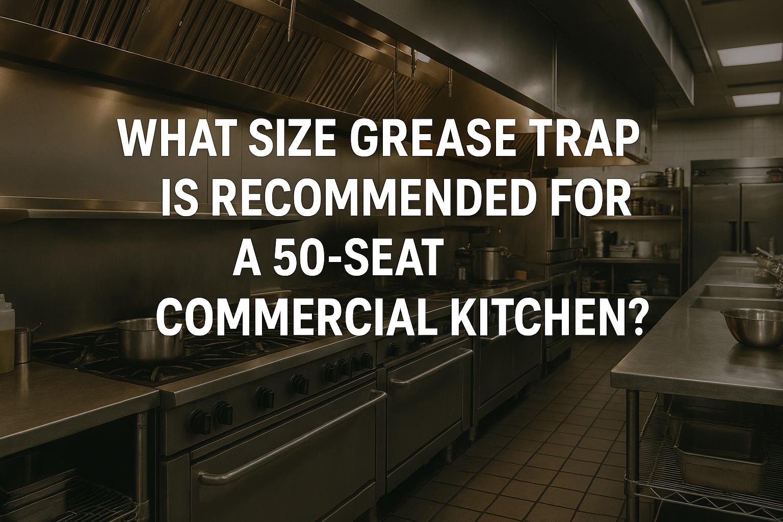 What Size Grease Trap is Recommended for a 50-Seat Commercial Kitchen?